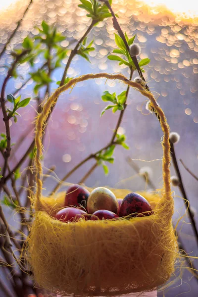 Kartpostal Mutlu Paskalyalar. Bayram tebrik ederim. Ortodoks tatil.