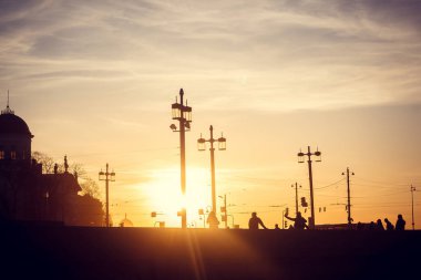 günbatımı St. Petersburg Merkezi