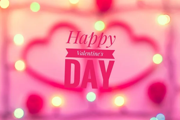 Üdvözlés Kártya Boldog Valentin Napot Romantikus Nyaralás Szeretet Ünnepe Szeretet — Stock Fotó