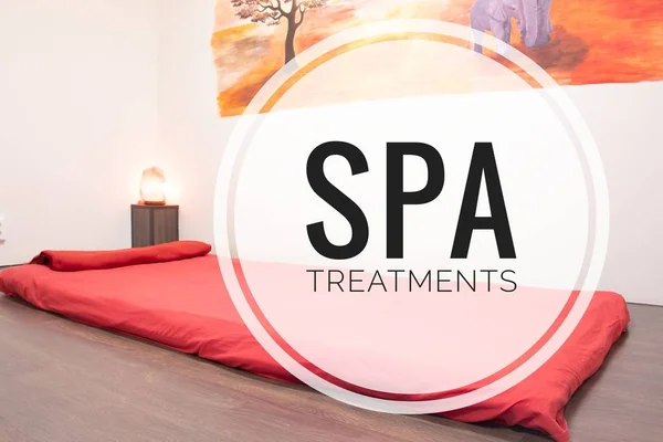 Picture Text Spa Treatments Banner Advertising Spa Salon Spa Treatments — Stock Photo, Image