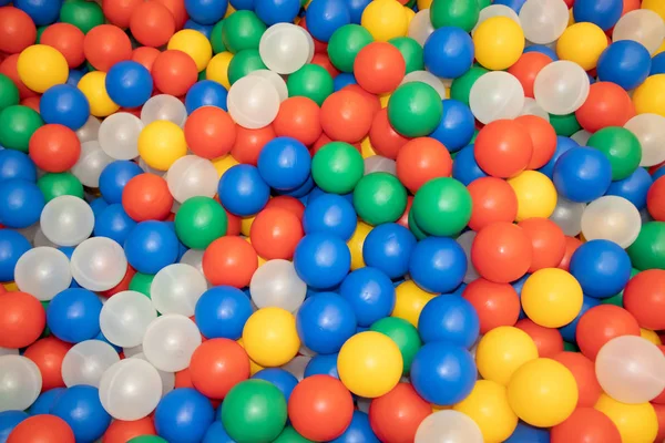 Balls Dry Pool Background Many Colored Plastic Balls — Stock Photo, Image
