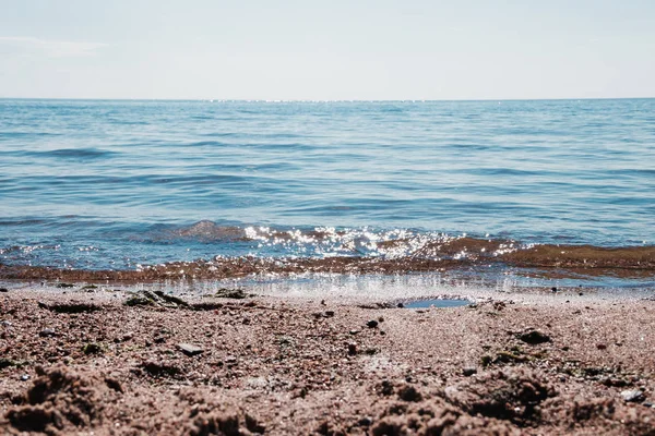 Meer Einem Sonnigen Tag Der Golf Von Finnland Kleine Wellen — Stockfoto