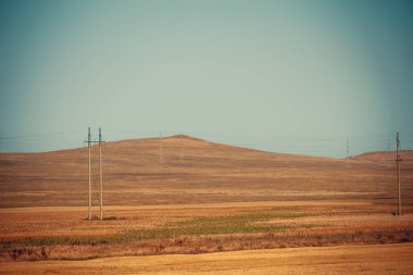 Açık alanlar. Kırım. Saha. Yaz manzaraları. Yol manzarası. Çimen ve gökyüzü. Arka plan yaz manzarası. Kırım alanları