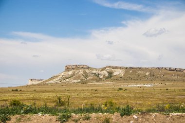 gündüz beyaz kaya görünümü, Kırım dağları 