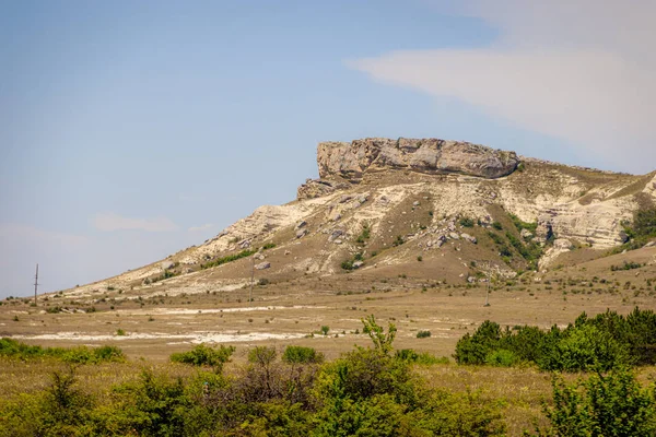 gündüz beyaz kaya görünümü, Kırım dağları 