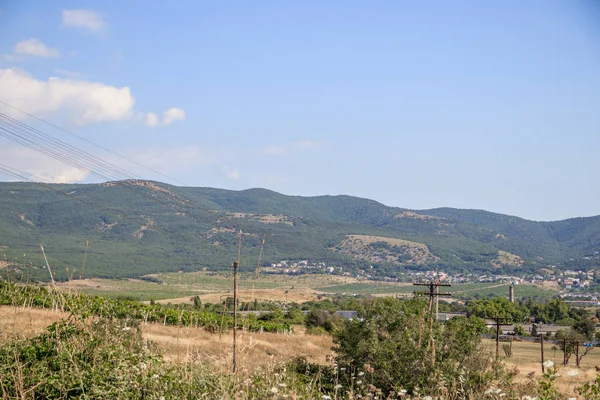 Paisaje Natural Con Montañas Durante Día Crimea — Foto de Stock