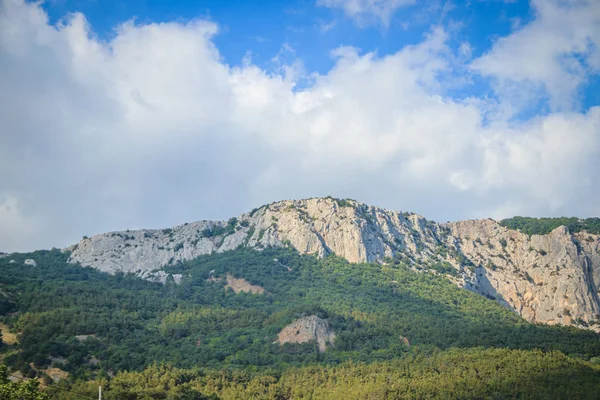 Paisagem Natural Com Montanhas Durante Dia Crimeia — Fotografia de Stock