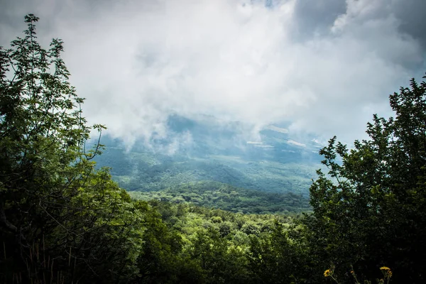 Vedere Magică Din Vârful Muntelui Petri Din Crimeea — Fotografie, imagine de stoc