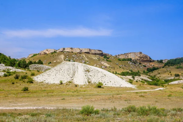 Montaña Blanca Rocosa Temporada Veraniega Crimea — Foto de Stock