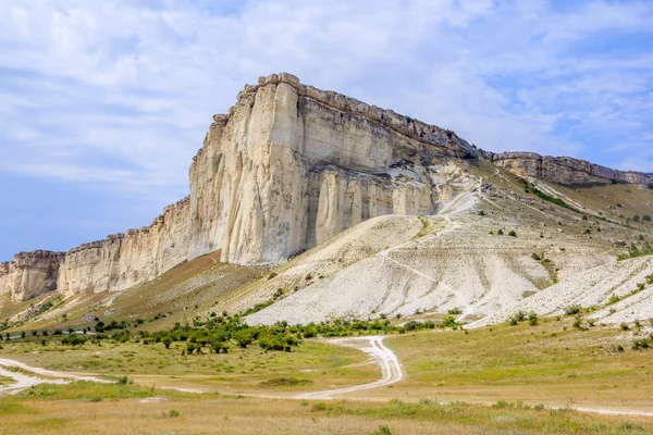 White rock mountain at summer season, Crimea