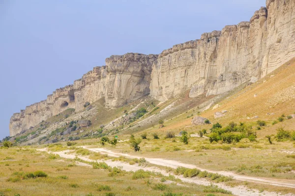 Montagna Roccia Bianca Nella Stagione Estiva Crimea — Foto Stock