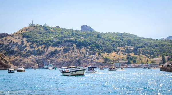 Balaklava Bahía Tiempo Soleado Crimea Temporada Veraniega —  Fotos de Stock