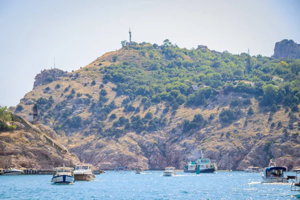 Balaklava Bahía Tiempo Soleado Crimea Temporada Veraniega —  Fotos de Stock