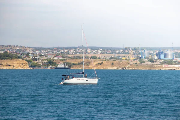 Sevastopol Bay Slunečného Počasí Krym — Stock fotografie