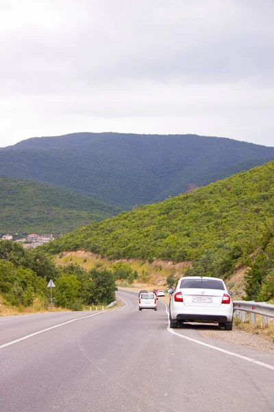 Rusia Sukko Julio 2019 Autopista Las Montañas Distrito Anapsky Viajando — Foto de Stock