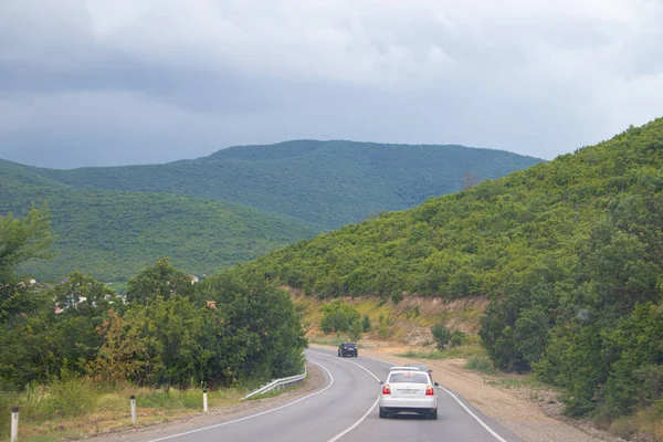 Rússia Sukko Julho 2019 Rodovia Nas Montanhas Distrito Anapsky Viajando — Fotografia de Stock