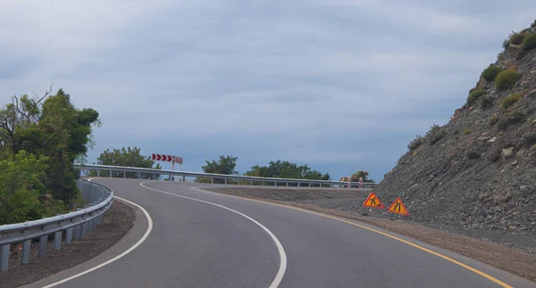 Rusia Sukko Julio 2019 Autopista Las Montañas Distrito Anapsky Viajando — Foto de Stock