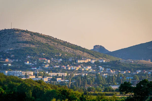 Krim Felder Sommerlandschaften Tag — Stockfoto