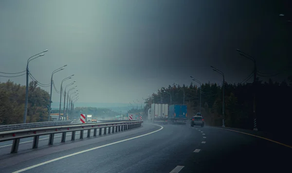 Russia Krasnodar July 2019 Russian Asphalt Road Traveling Concept — Stock Photo, Image