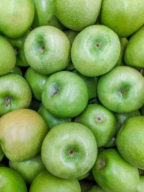 arkaplan olarak yeşil elma yüzeyi 