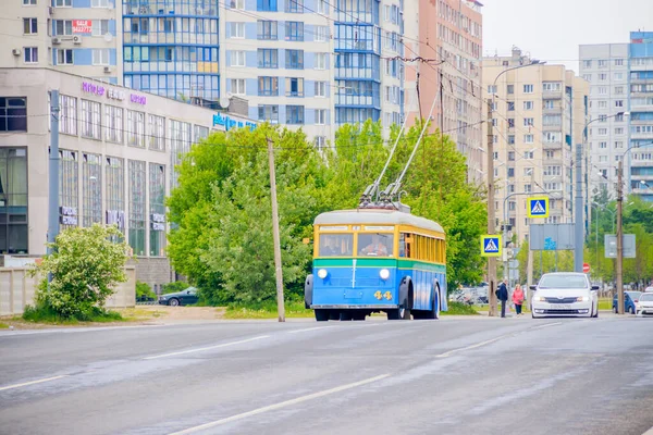 Russland Petersburg Mai 2019 Retro Ausstellung Alter Kraftfahrzeuge Historisches Verkehrskonzept — Stockfoto
