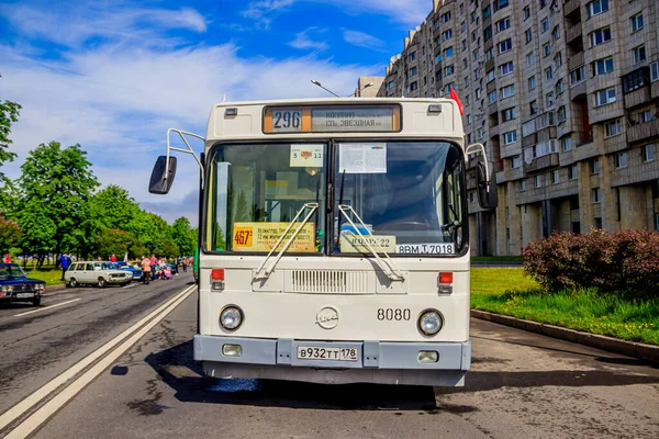 Rusia San Petersburgo Mayo 2019 Exposición Retro Vehículos Antiguos Concepto — Foto de Stock