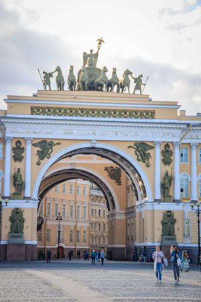 Rusia San Petersburgo Septiembre 2019 Centro Ciudad San Petersburgo Plaza — Foto de Stock