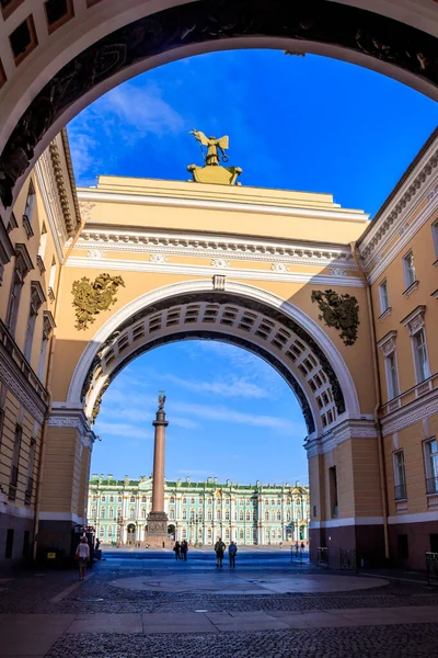 Россия Санкт Петербург Сентября 2019 Центр Санкт Петербурга Дворцовая Город — стоковое фото