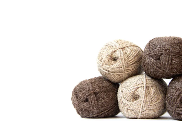 Fios Para Tricotar Fio Para Tricô Mão Própria Tricotar Bordar — Fotografia de Stock