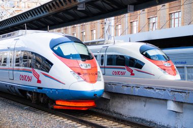 Karakoldaki köylüler. Yolcu taşımacılığı. Hız treni. Gökdoğan Şahini takvimi hakkında bir makale. Saint Petersburg - Moskova. Rusya, Saint Petersburg 30 Temmuz 2020
