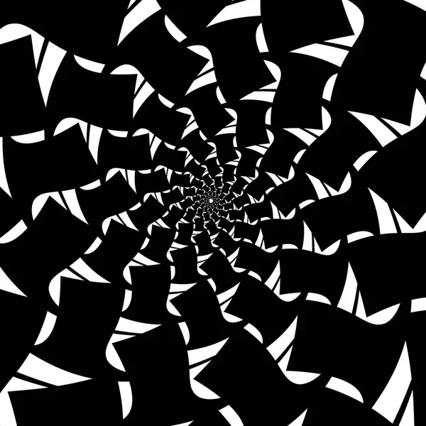 Abstrakt Spiral Vit Bakgrund Objekt — Stock vektor