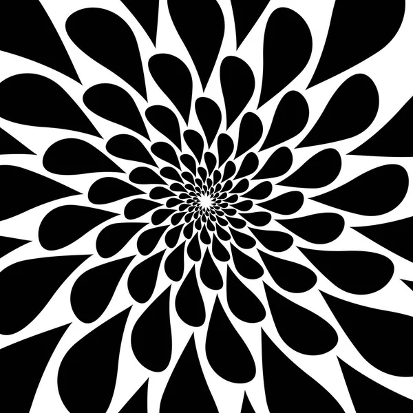 Espiral Vectorial Sobre Fondo Blanco Patrón Floral Simetría — Archivo Imágenes Vectoriales