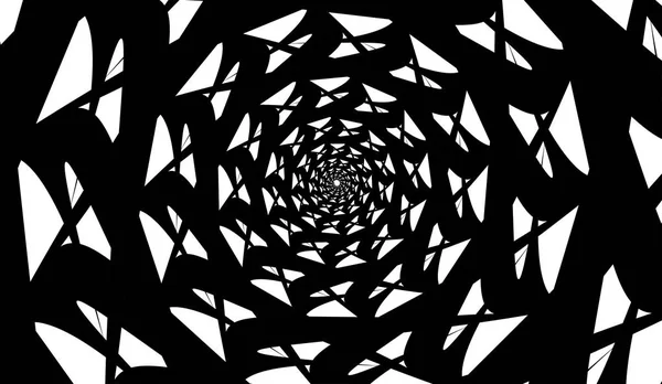 白色背景上的矢量螺旋形 催眠效果 抽象模式 — 图库矢量图片