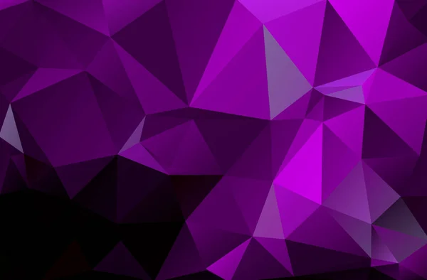 Трикутний низький полі, бузковий, темний, таємничий, фіолетовий мозаїчний візерунок фон, Векторна полігональна ілюстрація графіка, Творчий, стиль орігамі з градієнтом — стоковий вектор