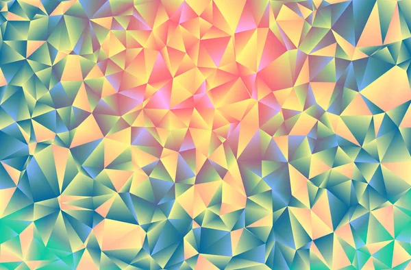 Triangulær bakgrunn med lav poly, rosa, blå, myk, glød, mosaikkmønster, vektorpolygonal illustrasjonsgrafikk, kreativ, origamistil med gradient – stockvektor