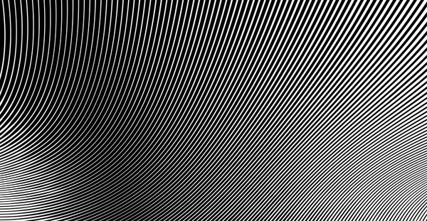 Background of abstract black and white wavy lines.
