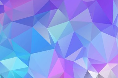 Serin mor, üçgenler mavi soyut arka plan