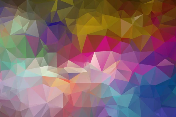Fundo multicolorido de triângulos Cores brilhantes, fundo abstrato festivo — Vetor de Stock