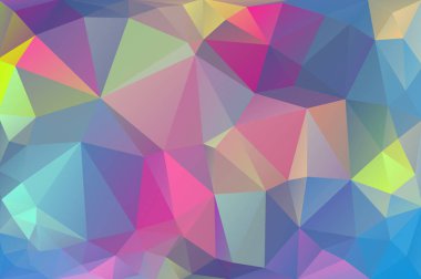 Soyut, renkli, çok renkli ve yanardöner arka plan üçgen