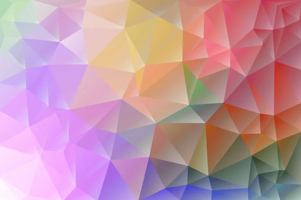 Fondo abstracto, colorido, multicolor e iridiscente de triángulos — Vector de stock