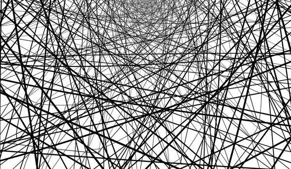 Çizgiler arka planda bir spiral içinde bükülmüş. Beyaz arka planda siyah çizgiler.