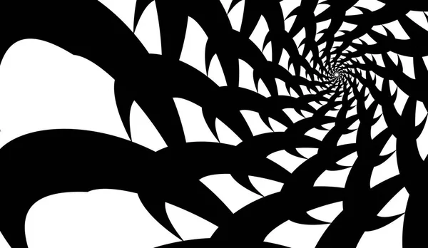 Espiral vectorial sobre fondo blanco. Patrón floral, simetría — Archivo Imágenes Vectoriales