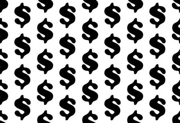Dolar sembolünün kusursuz vektör deseni. Banka, finans, kredi. Kusursuz arkaplan