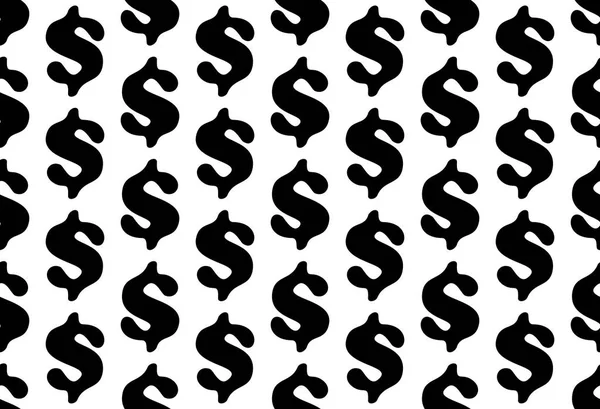 Dolar sembolünün kusursuz vektör deseni. Banka, finans, kredi. Kusursuz arkaplan