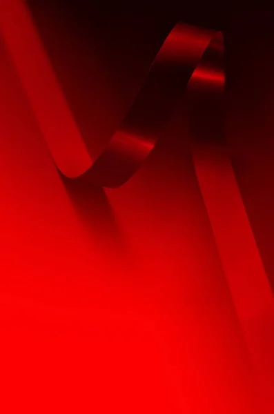 Cover. Shiny satin ribbon in Red, Black color. Ribbon image for decoration design — Stock Photo, Image