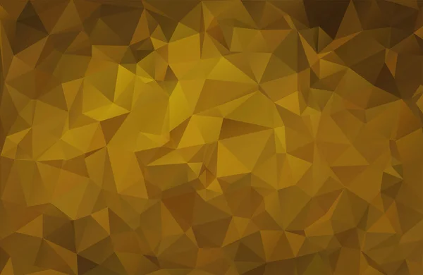 Vector geométrico de fondo triangular, oro, amarillo, marrón. Ilustración vectorial de EPS10 — Vector de stock