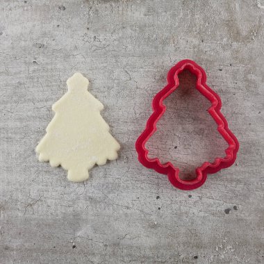 güzel Noel kurabiye kesme formunda masa lambası