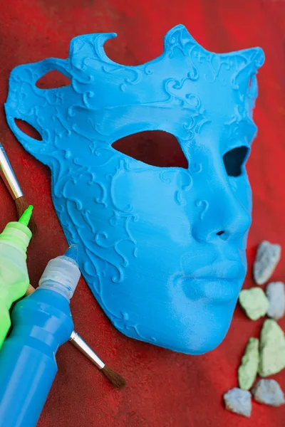 Piękny Karnawał Maska Dla Kobiety Sztuki Malowania — Zdjęcie stockowe
