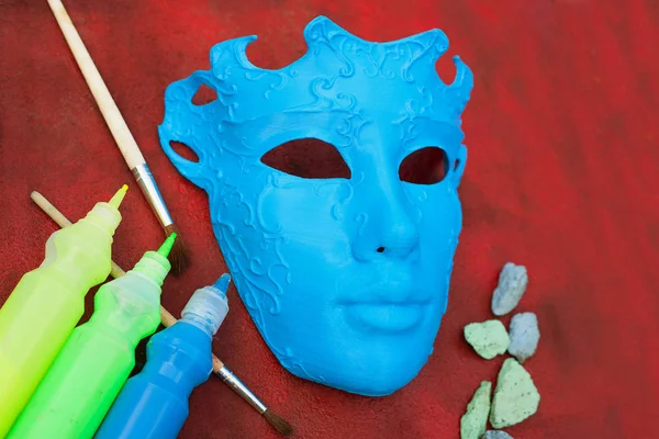 Piękny Karnawał Maska Dla Kobiety Sztuki Malowania — Zdjęcie stockowe