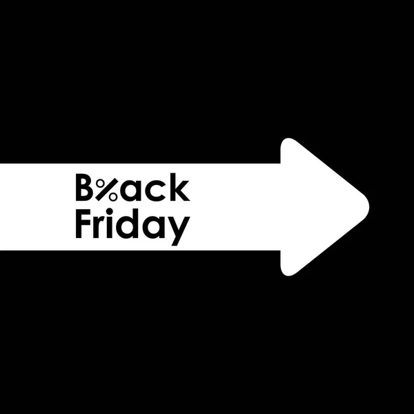 Zwarte Vrijdag Reclame Banner Business Promotionele Tag — Stockvector